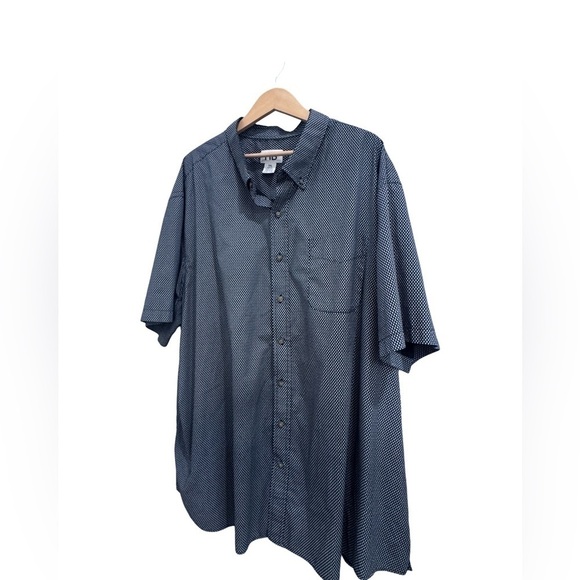 HB Other - HB Men's Geometric Shape Black and White Button Down Shirt